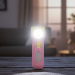 2-in-1 Rechargeable Small Handy LED Torchlight for Home, Outdoor, Tracking (1 Pc)