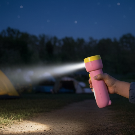 2-in-1 Rechargeable Small Handy LED Torchlight for Home, Outdoor, Tracking (1 Pc)