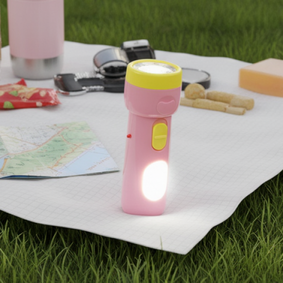 2-in-1 Rechargeable Small Handy LED Torchlight for Home, Outdoor, Tracking (1 Pc)