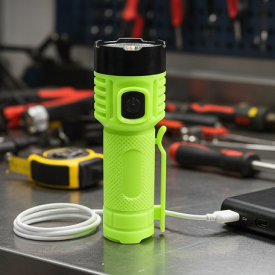 4 Modes Super Bright Led Torch High Lumens Fast Charging Flashlight / Torch (1 Pc)