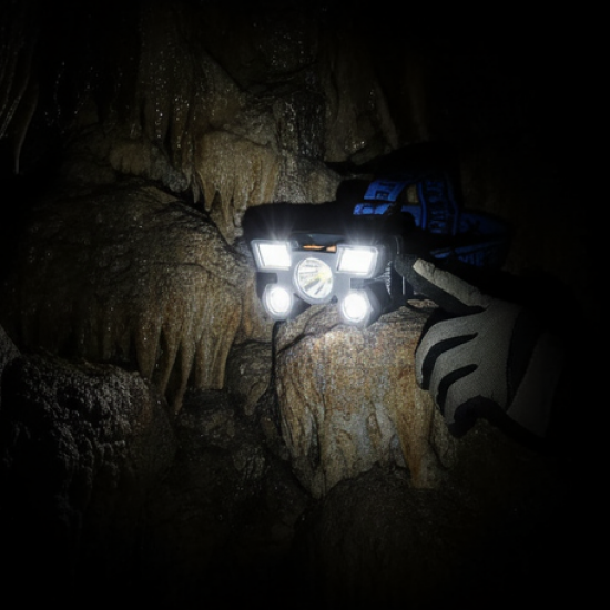 5 LED Headlamp USB Rechargeable Head Light (1 Pc)