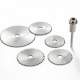 6pcs Metal HSS Circular Saw Blade Set Cutting Discs for Rotary Tool