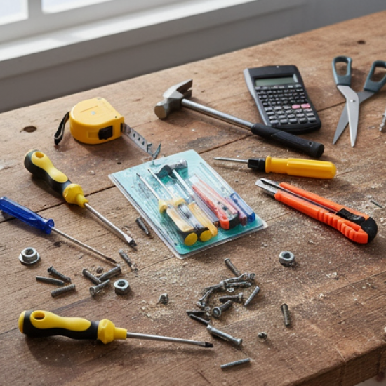 7-Pcs Hand Tool Kit with Magnetic Wristband for Screws & Bolts