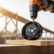 8-Piece Set Carbon Arbored Adjustable Hole Saw Set Round Circular (64 mm, 76mm1 89mm, 102mm & 127mm)