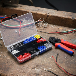 Approx 1200 Piece Ferrule Crimping Tool Kit Set