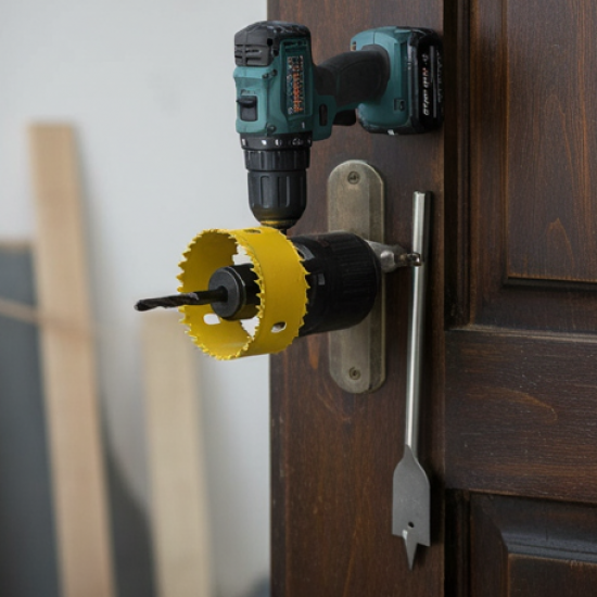 Door Lock Installation (22mmx150mm) Hole Saw Kit (1 Set)