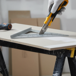 Double-Sided 45° Triangle Ruler – 7-Inch Aluminum Alloy Rafter Square for Home & Industrial Use