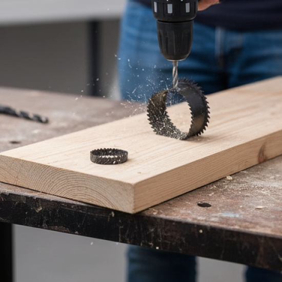 Drill Hole Cutter, Carbon Steel High Accuracy Incisive Hole Saw for Cutting PCV for Cutting Plastic for Cutting Wood Hole Saw Kit (18 Pcs Set)