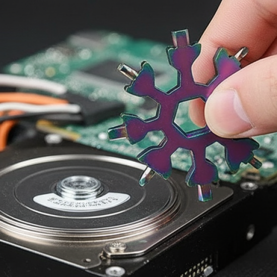 Durable & Portable 18-in-1 Snowflake Multi-Tool – Bottle Opener, Screwdriver & Wrench Kit