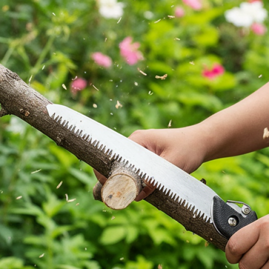Folding Handsaw, Pruning Saws for Tree Trimming Camping, Gardening, Hunting. Cutting Wood, PVC, Bone