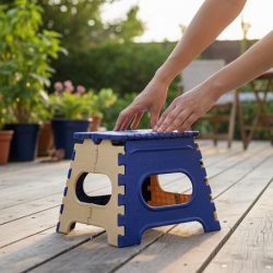 Folding Step Stool for Adults & Kids (1Pc, 12 Inch)