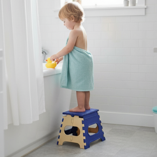 Folding Step Stool for Adults & Kids (1Pc, 12 Inch)