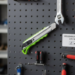 Heavy Duty Working Cutter Knife with replacement blade, 2 Screwdriver Hand Tool (4 Pc Set)