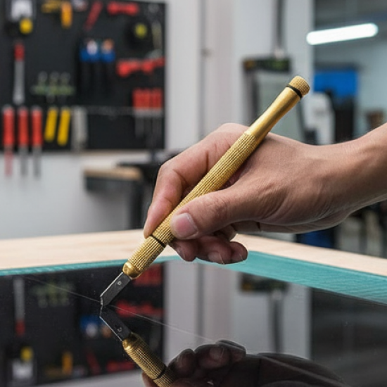 Metal Glass Cutter, Gold