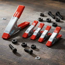 Metal Spring Clamps, Heavy Duty Spring Metal Clips Clamp  (5 Pcs Set)