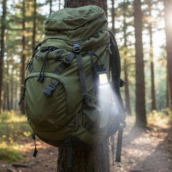 Mini Rechargeable Keychain Flashlight - 4 Light Modes with Folding Bracket & Magnetic Base