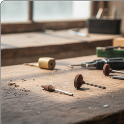 Mounted Points Abrasive Stone Head Mounted Grinding Wheel Bits Rotary Tool Kit (6 Pcs)