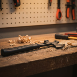 Multifunction Axe 3 in 1 Slot Pulls Nails Hammer Tool (1 Pc)