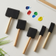 Multipurpose Sponge Brushes for Painting with Wooden Handles