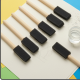 Multipurpose Sponge Brushes for Painting with Wooden Handles (6 Pcs Set)