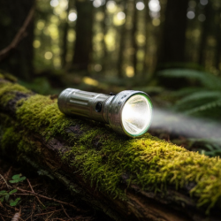 Nostalgic Flashlight,Flashlight Outdoor, Portable Nostalgic Simple Iron Outdoor Old-Fashioned Flashlight