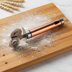 Pastry cutter wheel - Pie Crust Cutter Premium Double Cutter Wheel (1 Pc)