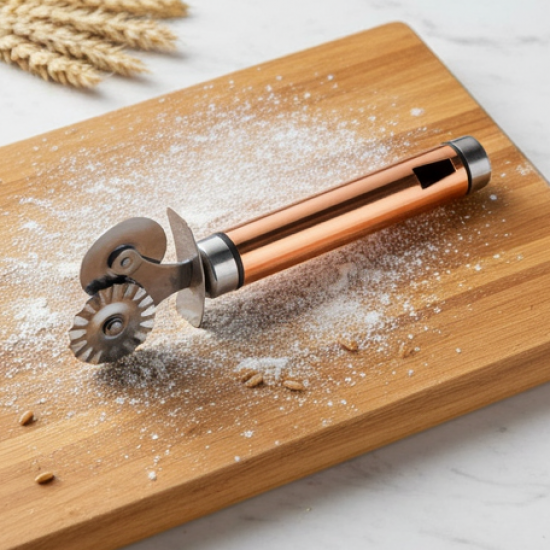 Pastry cutter wheel - Pie Crust Cutter Premium Double Cutter Wheel (1 Pc)