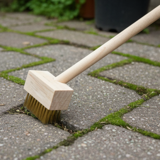 Paving Brush Wooden Block Paving Brush Patio Weed Remover Tool (1 Pc)
