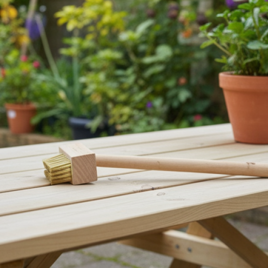 Paving Brush Wooden Block Paving Brush Patio Weed Remover Tool (1 Pc)