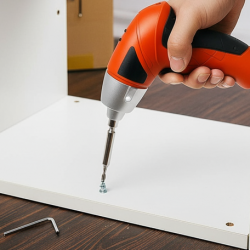 Portable Electric Screwdriver Set with 45 Bits (1 Set)