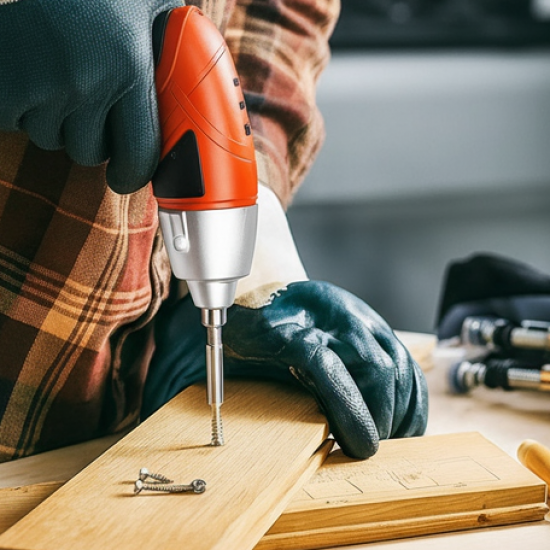 Portable Electric Screwdriver Set with 45 Bits (1 Set)