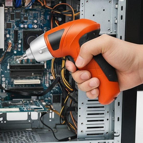 Portable Electric Screwdriver Set with 45 Bits (1 Set)