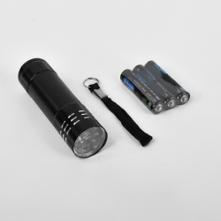 Portable Mini Torch - Super-Bright LED Flashlight with 3AAA Batteries Included