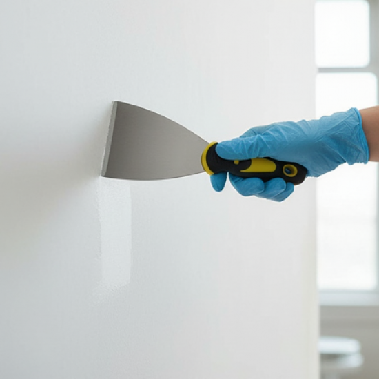 Putty Knife Set with Soft Rubber Handle (1 Pc)