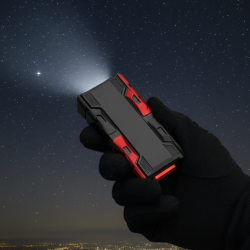 Rechargeable Mini LED Flashlight with Power Bank, 3 Modes (1 Pc)