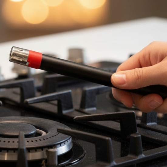 Stainless Steel Gas Lighter for Kitchen Stoves (1 Pc)