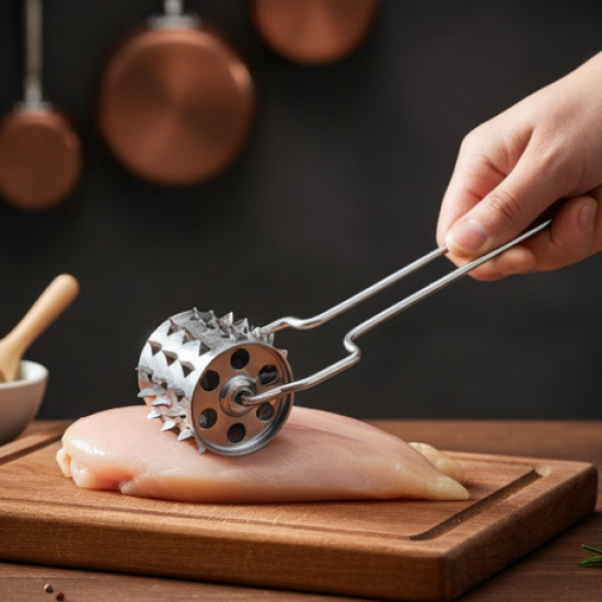 Stainless Steel Meat Tenderiser | Kitchen Multipurpose Hammer (1 Pc)