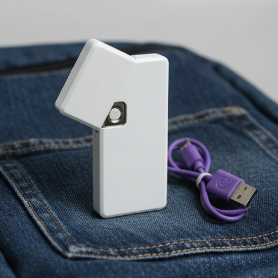 Stylish Electric USB Lighter for Men & Women (Rechargeable, Windproof)