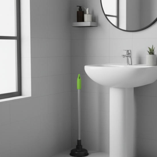 Toilet Plunger - for Clogs in Toilet Bowls and Sinks in Homes, Commercial and Industrial Buildings.