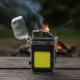 USB Rechargeable Electric Lighter & 3 Modes COB Flashlight (1 Pc)