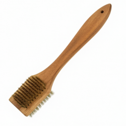 Wooden Handle Steel Wire Brush (1 Pc)