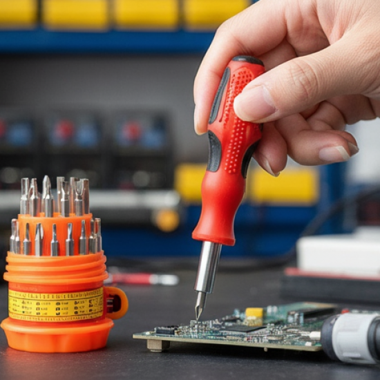 (SET OF 4PC) SCREWDRIVER SET, STEEL 31 IN 1 WITH 30 SCREWDRIVER BITS, PROFESSIONAL MAGNETIC DRIVER SET, B Grade