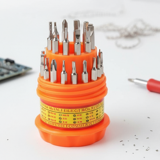 (SET OF 4PC) SCREWDRIVER SET, STEEL 31 IN 1 WITH 30 SCREWDRIVER BITS, PROFESSIONAL MAGNETIC DRIVER SET, B Grade