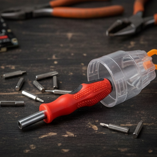 (SET OF 4PC) SCREWDRIVER SET, STEEL 31 IN 1 WITH 30 SCREWDRIVER BITS, PROFESSIONAL MAGNETIC DRIVER SET, B Grade