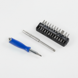 (Set of 6pc) Screwdriver Set, Steel 16 in 1 with 15 Screwdriver Bits, Professional Magnetic Driver Set