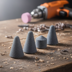 '-5 Pcs Shank Abrasive Mounted Stone (Multicolour)