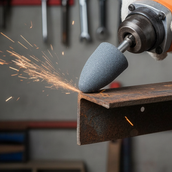 '-5 Pcs Shank Abrasive Mounted Stone (Multicolour)