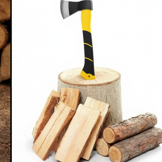 '-600g Hatchet Axe Fiberglass Body Rubberized Handle